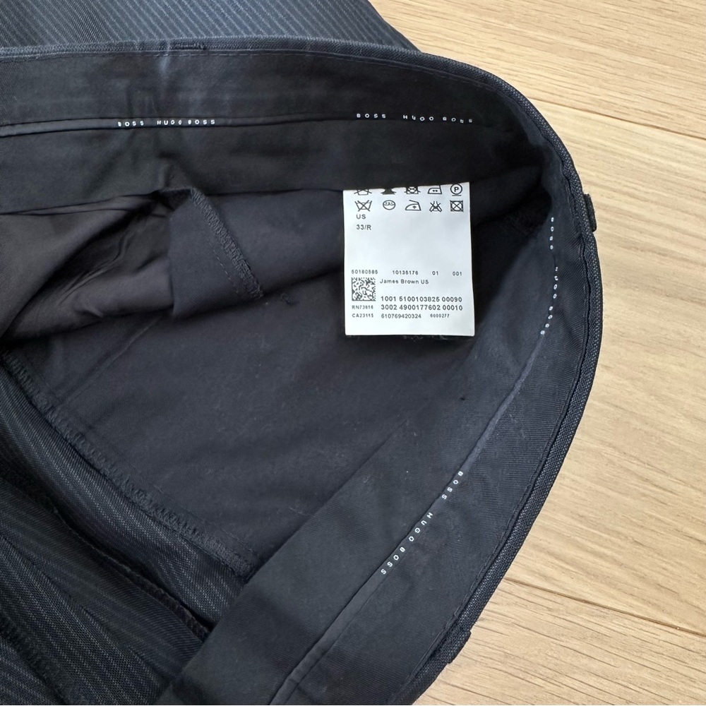 Hugo Boss Black Pinstripe Pants - Picture 2 of 7